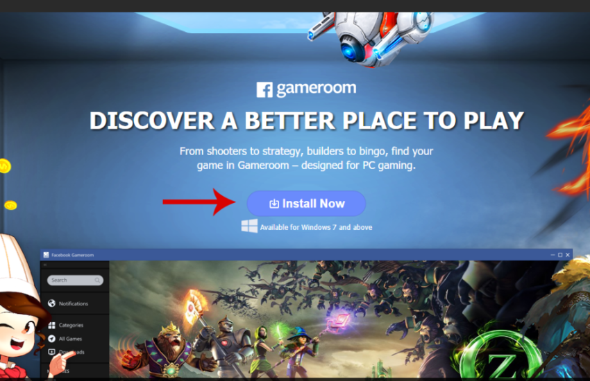 Facebook gameroom download