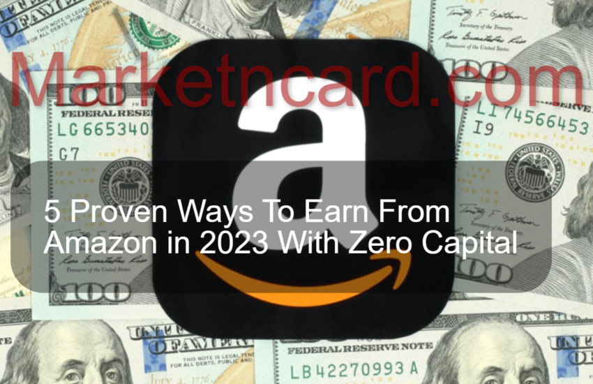 Earn From Amazon in 2023 With Zero Capital