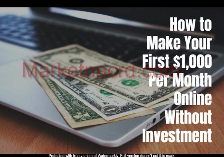 How to Make $1,000 Monthly with Zero Investment