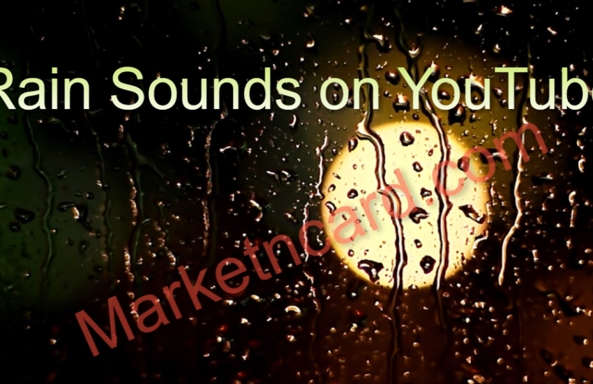 Rain Sounds on YouTube | How to Make Money While Helping People Relax